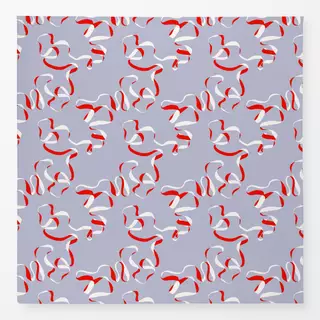 Tischdecke Ribbon Pattern Blau Rot