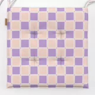 Sitzkissen Chessboard Pattern Violet