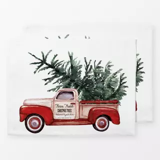 Tischset Cottage Christmas Truck