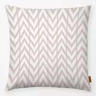 Kissen Zigzag Ikat Beige