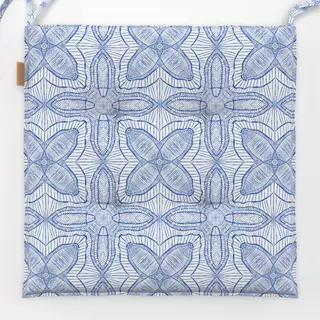 Sitzkissen Geometric Blue