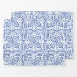 Tischset Geometric Blue