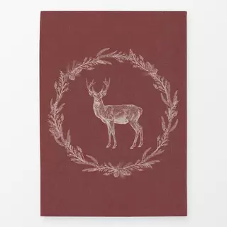 Geschirrtuch Nordic Deer wreath II