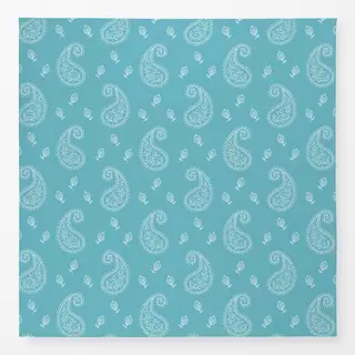 Tischdecke Paisley blau