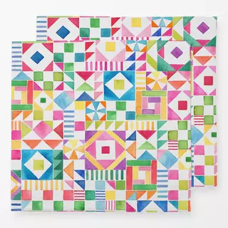 Servietten Modern Geometrisch Patchwork