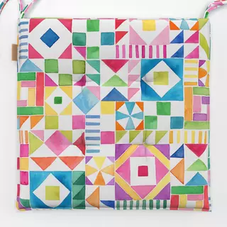 Sitzkissen Modern Geometrisch Patchwork