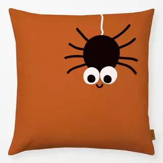 Kissen Spooky Spider rostbraun boho