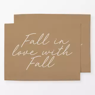 Tischset Fall In Love With Fall Sand