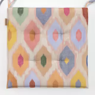 Sitzkissen Rhombus Ikat Colorful