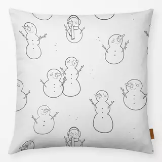 Kissen Snowman Pattern