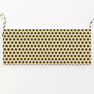 Bankauflage Polkadots | grün-beige