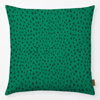 Kissen Snow Dots Green